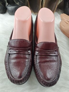 SAS Tripad Comfort Texas USA Burgundy Leather Slip-On  Women's Size Loafers 8.5W